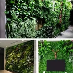 1pc Artificial Green Plant Wall Panels Simulation Plant Background Wall Decoration 3D Bionic Plant Outdoor Lawn, Fake Grass - Image 6