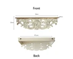 White Distressed Corbel Mantel Shelf, French Country, Living Room Decoration, 31 Inch - Image 14