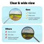 Vintage Bike Mirror - Metal Bicycle Rearview Mirrors for Handlebars, Classic Cruiser, Electric Bike Side Mirrors - Image 4