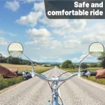 Vintage Bike Mirror - Metal Bicycle Rearview Mirrors for Handlebars, Classic Cruiser, Electric Bike Side Mirrors - Image 6