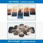 Wall Art Home Decor Framework Canvas Pictures 5 Pieces Paintings HD Prints  Living Room Custom Made Poster PENGDA - Image 3