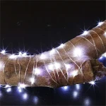 Fairy Lights AA Battery Powered 1M 10 2M 20 3M 30 5M 50 10M 100Leds Silver Led Copper Wire String Light Decorative Fairy Lights - Image 15