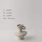 Ceramic White Vases Hydroponics Scandinavian style Simple Flower Pot Table Accessories Bathroom Aesthetic Room Decor Decoration - Image 10