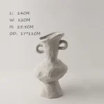 Ceramic White Vases Hydroponics Scandinavian style Simple Flower Pot Table Accessories Bathroom Aesthetic Room Decor Decoration - Image 12