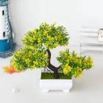 Artificial Plants Bonsai Small Tree Pot Fake Plant Flowers Potted Ornaments For Home Room Table Decoration Hotel Garden Decor - Image 4