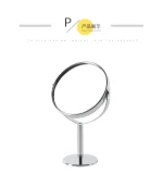 Household Makeup Mirror Circular Portable Double-sided Metal Frame 1:2 Enlarged Desktop 360 Degree Rotating Mirror - Image 15