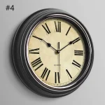Wall Clock 12-inch Large Retro Wall Clocks Non Ticking Classical Quiet Clocks Living Room Kitchen Bedroom Office Decor A0KF - Image 16