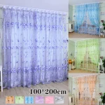 Tulle Curtains Modern Simplicity Living Room Sheer Window Curtains​ Children's Bedroom Kitchen Soft Comfortable Fabric - Image 2
