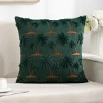Spring Throw Pillow 18x18 Inch 1 Pc，Velvet Soft Modern Style Butterfly palm tree Decorative Cushion Washable Invisible Zipper - Image 6