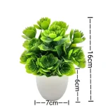 1PC Artificial Plant with Plastic Pot for Home Office Desk Living Room Bedroom Decor Fake Greenery No Maintenance Required - Image 15