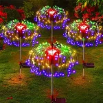LED Solar Firework Lights Garden Decoration Fairy Lights Waterproof Outdoor Dandelion Lawn Lamp for Garden Landscape Lawn Decor - Image 7
