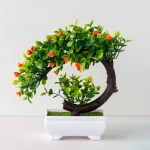 Artificial Plants Bonsai Simulated Tree Potted Plants Fake Flowers Table Potted Ornaments - Image 3