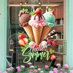 Creative And Fun Ice Cream Wall Stickers - Self-adhesive Ice Cream Stickers For Rooms, Living Rooms, Kitchens And Home Decoratio - Image 3