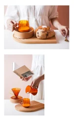 Decorative Tray for Sweets Plates Trays to Serve Food Trays for Serving Wooden Plate Snack Dish Fruit Dry Dessert Kitchen Home - Image 11