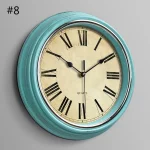 Wall Clock 12-inch Large Retro Wall Clocks Non Ticking Classical Quiet Clocks Living Room Kitchen Bedroom Office Decor A0KF - Image 3