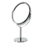 Household Makeup Mirror Circular Portable Double-sided Metal Frame 1:2 Enlarged Desktop 360 Degree Rotating Mirror - Image 8