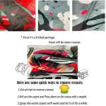 Guitar Rug, Round Music Carpet Machine Washable Non-Slip Doormat, Themed Floor Mat for Kid Bedroom Living Room Entrance - Image 11