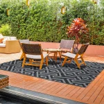 Indoor Outdoor Area Rug Home Garden Living Room Floor Carpet Anti-slip Waterproof Portable Folding RV Camping Awning Picnic Mat - Image 4