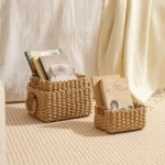 Storage Basket Handmade Multi-functional Woven Simple Decorative Desktop Sundries Cosmetics Storage Basket - Image 16