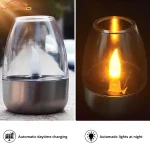 LED Solar Candles Light Flameless Rechargeable Night Light For Garden Decor Outdoor Wedding Party Waterproof Atmosphere Lamp - Image 15