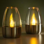 LED Solar Candles Light Flameless Rechargeable Night Light For Garden Decor Outdoor Wedding Party Waterproof Atmosphere Lamp - Image 3