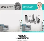 Manhattan Wall Sticker Creative Bedroom Decor Home Black And White Art Stickers Living Room Background Wall Decor Self-adhesive - Image 12