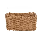 Storage Basket Handmade Multi-functional Woven Simple Decorative Desktop Sundries Cosmetics Storage Basket - Image 8