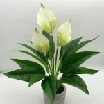 Artificial Green Plants Fake Anthurium  Potted Plants Desktop Ornaments Home Decoration Wedding Venue Decoration Fake Flowers - Image 9