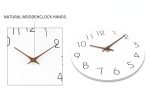 Wall Clock 12 Inch Silent Non Ticking Wood Wall Clocks Battery Operated Wooden White Modern Simple Minimalist Hanging Wall Clock - Image 11