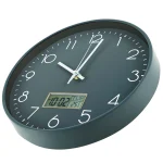 11.6 Inch Round Wall Clocks Battery Operated Wall Clock with Perpetual Calendar and F° Temperature Display for Home Decor - Image 7