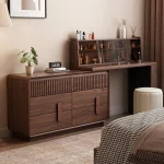 medieval dresser, chest of drawers, integrated bedroom, retro makeup table at the end of the bed, premium solid wood corne - Image 3