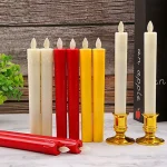 Creative LED Flameless Candles Lights Wedding Birthday Party Simulation Candles Lamp Long Electric Flickering Candlesticks - Image 3