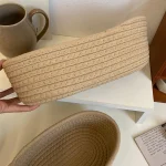 Woven Storage Baskets Multifunctional Desktop Sundries Cosmetics Kids Toys Organizer Box Desk Stationery Space Saving Cases - Image 4