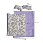 Four Piece Bed Set: Miniature Bed, Bed Sheet, Quilt & Pillow with Quilt Cover - Dollhouse Bedding Set for Doll Bedroom Decoratio - Image 6