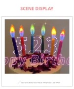 Multicoloured Colourful Flame Candles, 5/12 Pack, Suitable for Birthday Cakes, Birthday Party and Wedding Decorations - Image 11