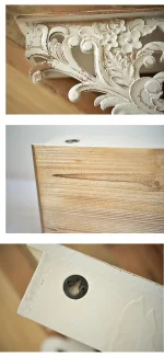 White Distressed Corbel Mantel Shelf, French Country, Living Room Decoration, 31 Inch - Image 10