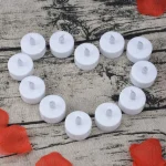 Candlium 12 Pack Warm Yellow Flameless LED Tea Light Candles Battery Operated 200+Hours For Votive Aniversary Wedding Decoration - Image 2