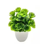 1PC Artificial Plant with Plastic Pot for Home Office Desk Living Room Bedroom Decor Fake Greenery No Maintenance Required - Image 7