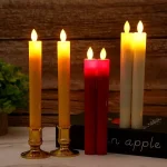 Creative LED Flameless Candles Lights Wedding Birthday Party Simulation Candles Lamp Long Electric Flickering Candlesticks - Image 12