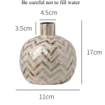 Table Ceramics Vase Flower Arrangement Vintage Vases Wedding Bedroom Elegant Design Flower Bottle Luxury Home Decor Vases - Image 8