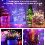 LED Fairy Lights Battery Operated String Lights Waterproof Silver Wire Firefly Starry Lights  Wedding Party Xmas Christmas Decor - Image 5