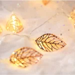 10/20 LEDs Fairy String Lights Leaves Garland Lamp For Festival Living Room Wedding Christmas Decoration Fairy String Lights - Image 15