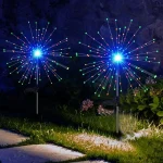 LED Solar Firework Lights Garden Decoration Fairy Lights Waterproof Outdoor Dandelion Lawn Lamp for Garden Landscape Lawn Decor - Image 14