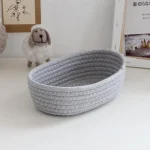 Woven Storage Baskets Multifunctional Desktop Sundries Cosmetics Kids Toys Organizer Box Desk Stationery Space Saving Cases - Image 16