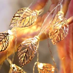 10/20 LEDs Fairy String Lights Leaves Garland Lamp For Festival Living Room Wedding Christmas Decoration Fairy String Lights - Image 18