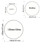 Guitar Rug, Round Music Carpet Machine Washable Non-Slip Doormat, Themed Floor Mat for Kid Bedroom Living Room Entrance - Image 4