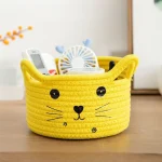 Cute Storage Baskets Cotton Woven Bedroom Household Decor Organizer Case Key Snacks Desktop Sundries Deposit Tidy Box Items Home - Image 11