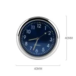 Car Clock Luminous Auto Ornament Mini Automobiles Internal Stick-On Digital Watch Mechanics Quartz Clocks 40mm 43mm - Image 9