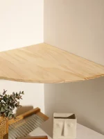 Scalloped Corner Shelves Floating Wall Shelf Storage Rack Wooden Wall Decor Bedroom Living Room Kitchen  Home Decorations Ledge - Image 3