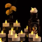 LED Candles 48/24/12 Pack Battery Operated Candles Batteries Lights Candles to Create Warm Ambiance Naturally Flickering Bright - Image 3